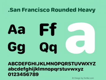 .San Francisco Rounded Heavy 10.0d8e1--BETA图片样张