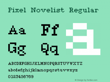 Pixel Novelist Regular Version 1.0图片样张
