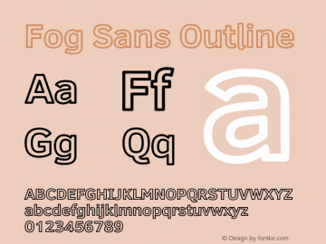 Fog Sans Outline Version 1.00图片样张