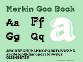 Merkin Goo Book Version 1.0 Font Sample