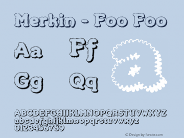 Merkin - Foo Foo Version 001.000 Font Sample