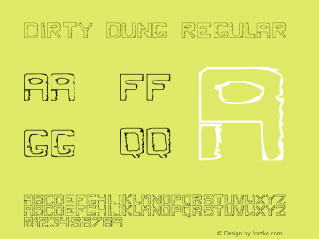 Dirty Dung Regular 2.0 Font Sample