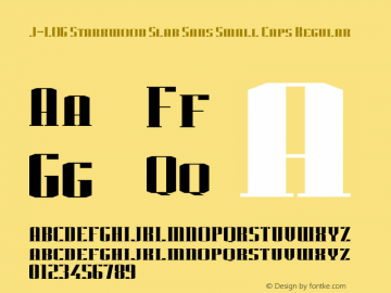 J-LOG Starkwood Slab Sans Small Caps Regular Version 1.00 June 29, 2015, initial release图片样张