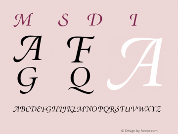 Minion SwashDisplayItalic Version 001.001图片样张