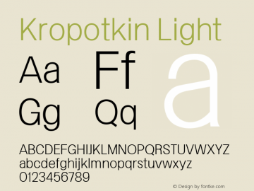 Kropotkin Light Version 1.001图片样张