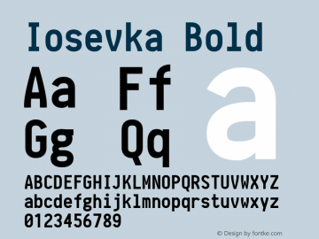 Iosevka Bold r0.1.2; ttfautohint (v1.3)图片样张