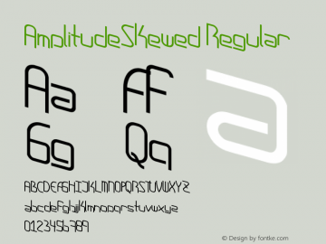 AmplitudeSkewed Regular Version 1.00 July 30, 2015, initial release图片样张