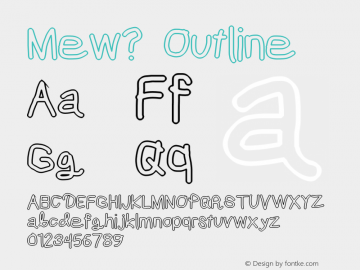 Mew? Outline Version 0.992图片样张