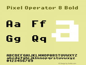 Pixel Operator 8 Bold Version 1.4.0 (August 12, 2015)图片样张