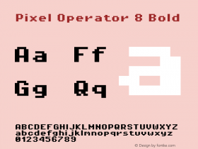 Pixel Operator 8 Bold Version 1.4.1 (September 5, 2015)图片样张