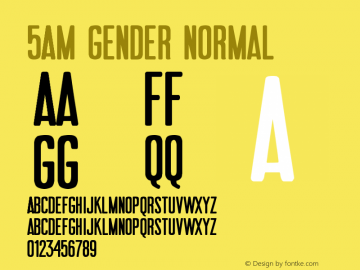 5AM Gender Normal Version 002.002图片样张