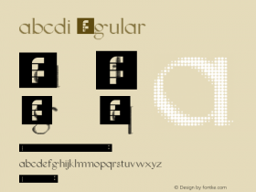 abcdi Regular Version 1.0 Font Sample