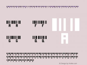 Barcode w/ Letters/Names Regular Version 1.0图片样张