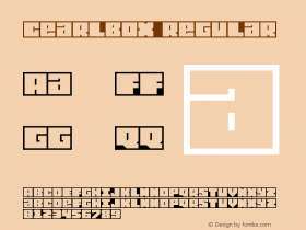 cearlbox Regular Version 1.0 Font Sample