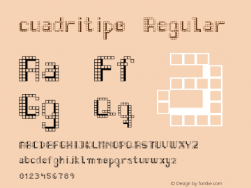 cuadritipo Regular Version 1.0图片样张