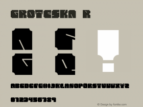 GROTESKA Regular Version 1.000 Font Sample