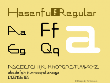 Hasenfuß Regular Version 1.0 Font Sample