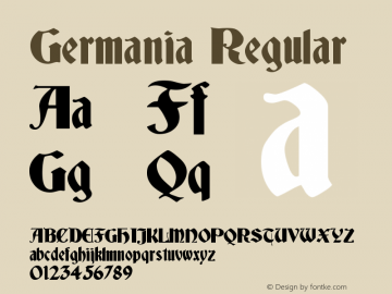 Germania Regular Version 002.023图片样张