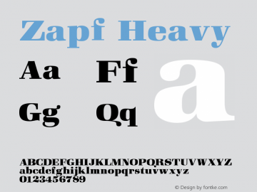 Zapf Heavy Version 001.000图片样张