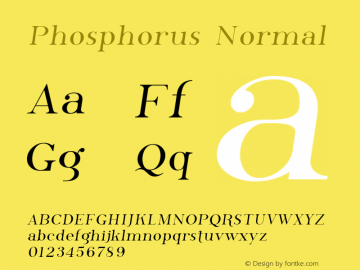 Phosphorus Normal Version 001.000图片样张