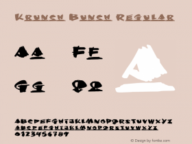 Krunch Bunch Regular 2 Font Sample