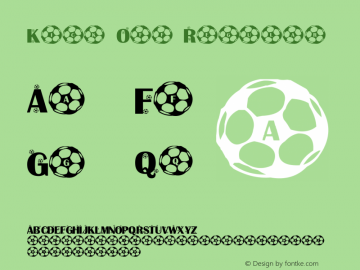 Kick Off Regular 1 Font Sample