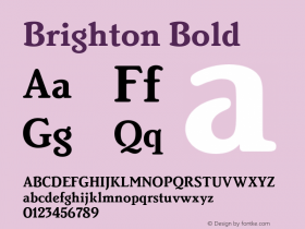 Brighton Bold 001.000图片样张