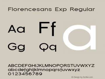 Florencesans Exp Regular 1.0图片样张