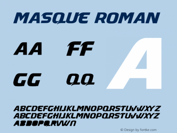 Masque Roman Version 001.000图片样张