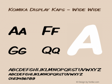 Komika Display Kaps - Wide Wide Version 001.000图片样张