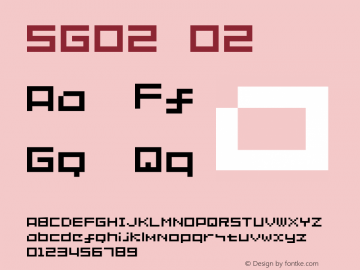 SG02 02 Macromedia Fontographer 4.1J 5/23/01 Font Sample