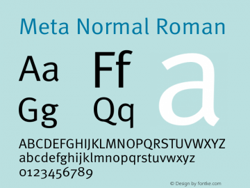 Meta Normal Roman 004.301图片样张