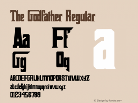 The Godfather Regular Version 2.0 March, 2003 Font Sample