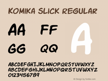 Komika Slick Regular 2.0图片样张