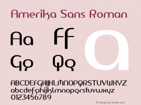 Amerika Sans Roman Version 001.000图片样张