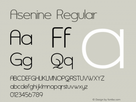 Asenine Regular 1图片样张