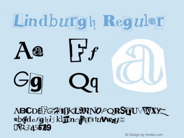 Lindburgh Regular Unknown Font Sample