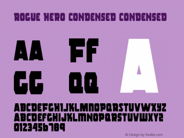 Rogue Hero Condensed Condensed 1图片样张