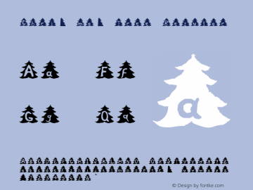 Christmas Tree Regular Unknown Font Sample