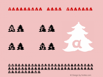 Christmas Tree Regular Version 1.0 Font Sample