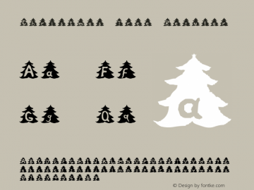 Christmas Tree Regular Version 1.0 Font Sample