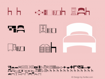 家具 Regular Unknown Font Sample