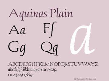 Aquinas Plain Version 1.0图片样张