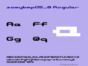 somybmp05_8 Regular Version 1.00 Font Sample