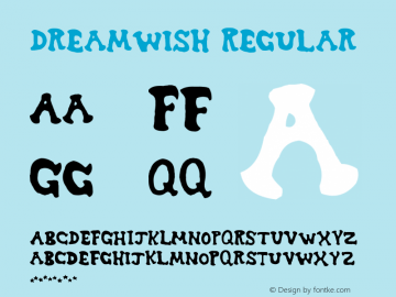 Dreamwish Regular Version 1 Font Sample