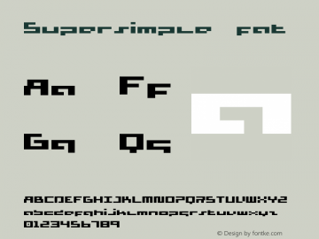 Supersimple fat Version 001.000图片样张