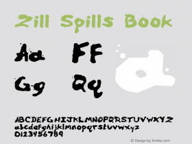 Zill Spills Book Version 1.00 Font Sample