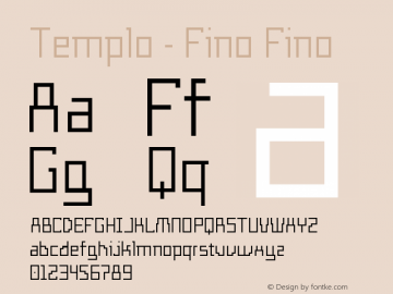 Templo - Fino Fino Version 001.000图片样张