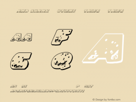 Land Shark Outline Italic Italic Version 1.0图片样张