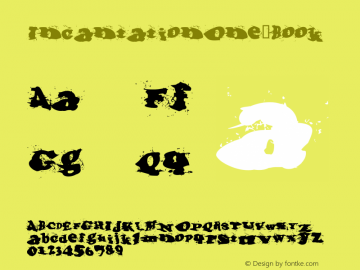 IncantationOne Book Version Macromedia Fontograp图片样张